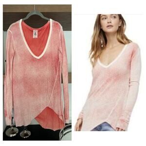 Free People We The Free Long Beach Tee in Acid Wash